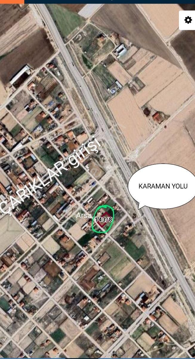 Meram Çarıklarda Müstakil İmarlı Arsa