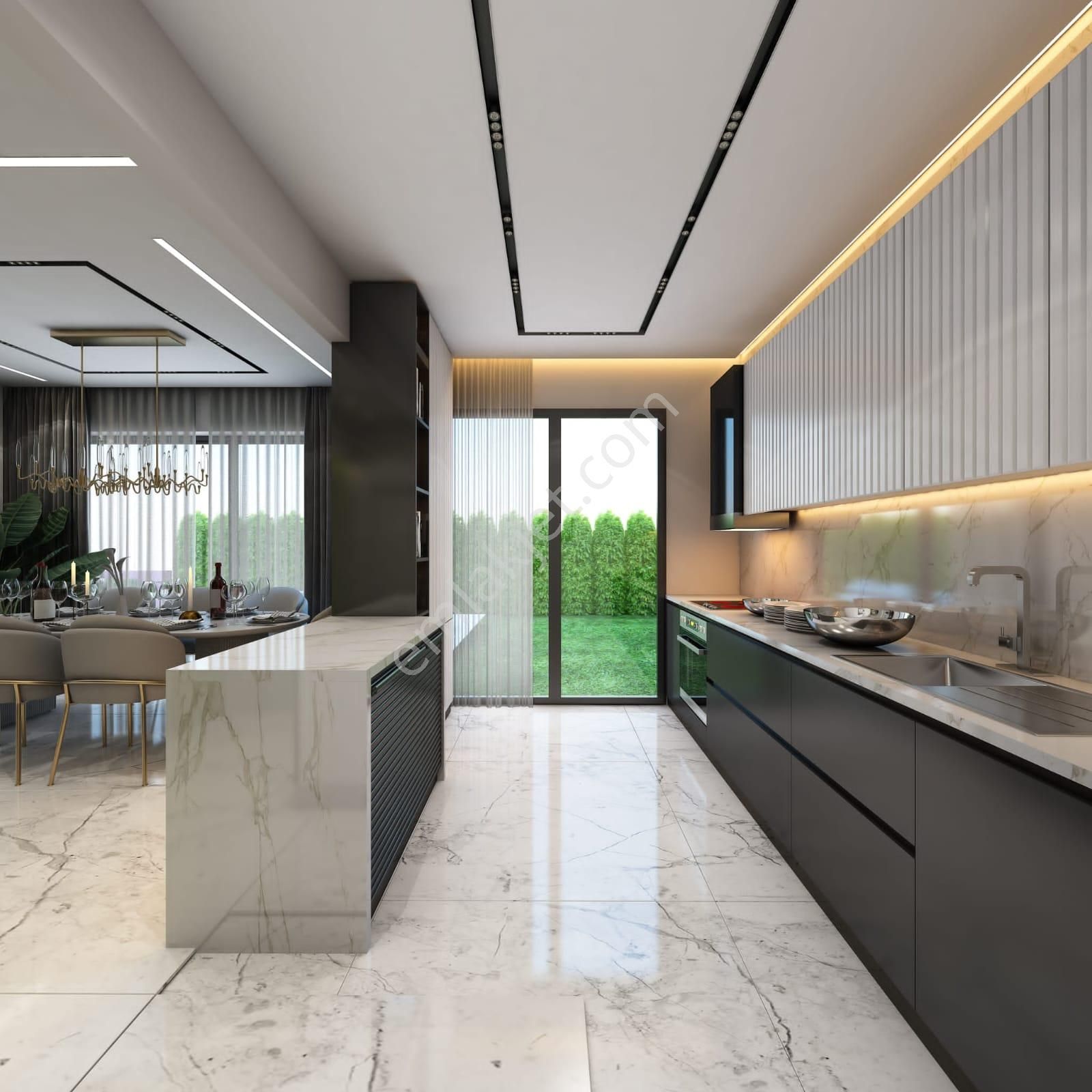 Soğucak'ta Deniz Manzaralı Özel Havuzlu 4+1 Villa - Görsel 12