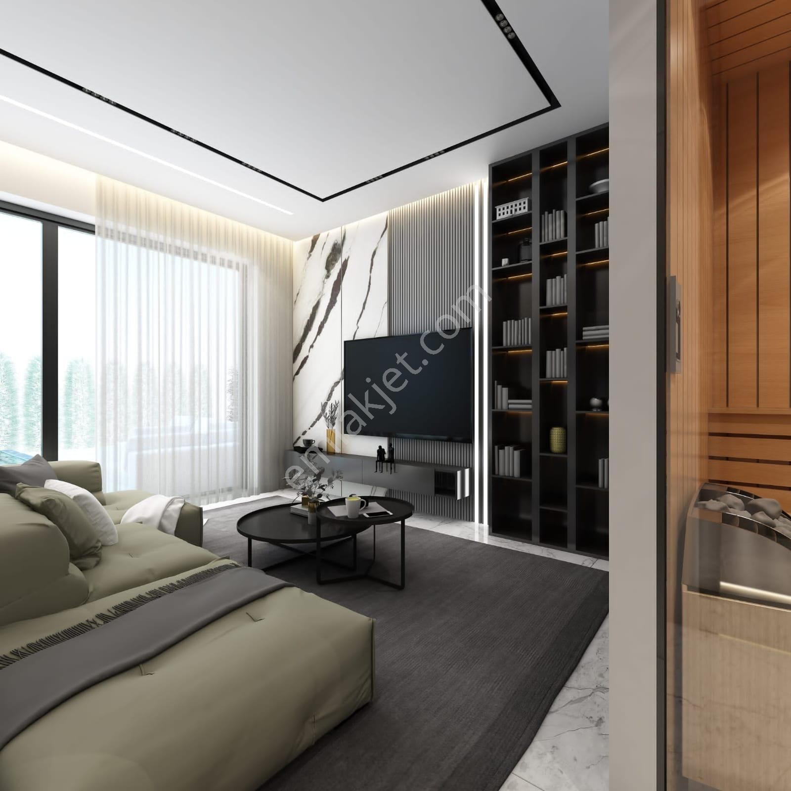 Soğucak'ta Deniz Manzaralı Özel Havuzlu 4+1 Villa - Görsel 23