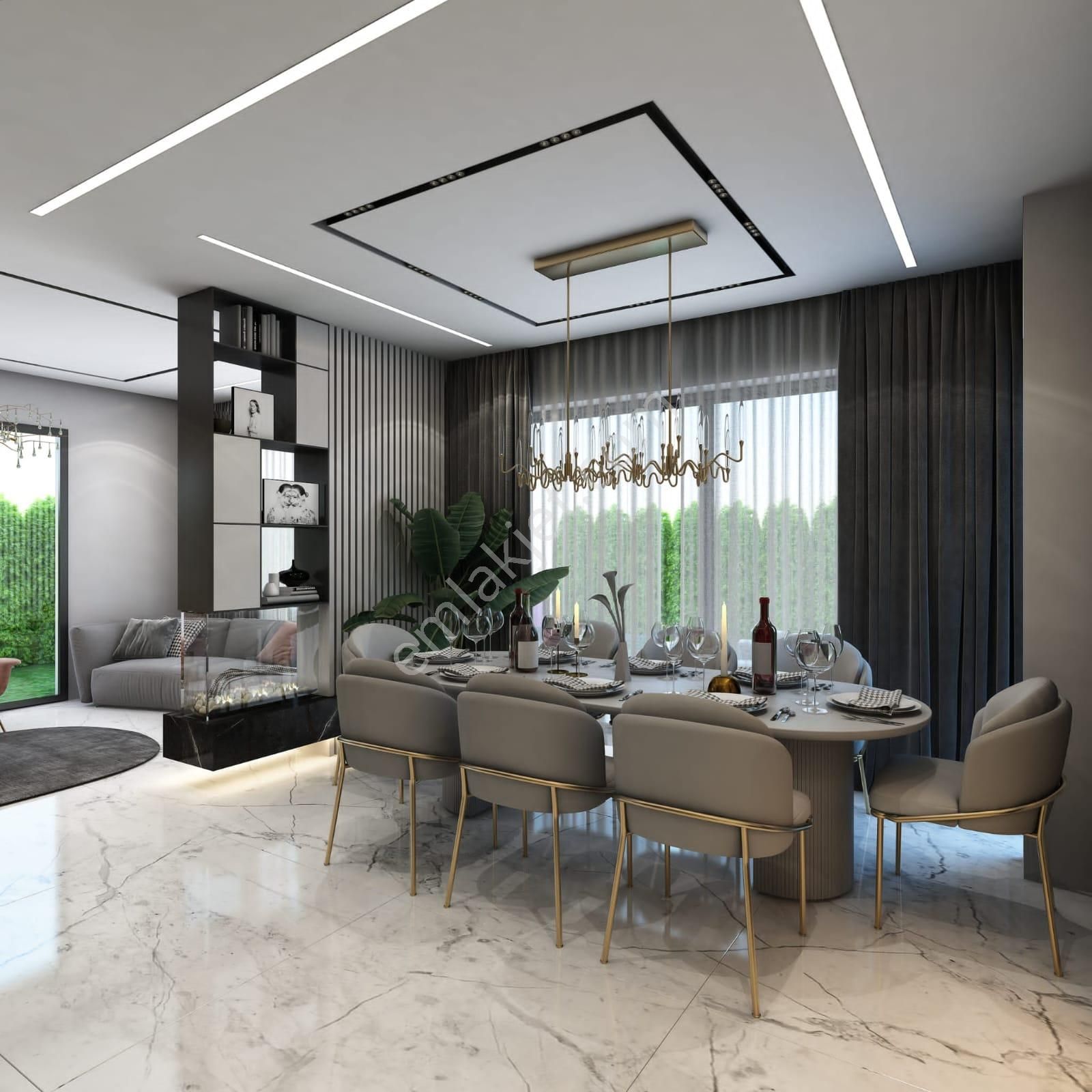 Soğucak'ta Deniz Manzaralı Özel Havuzlu 4+1 Villa - Görsel 21