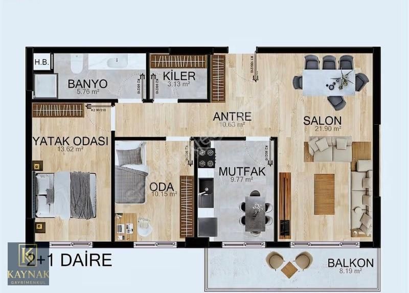 Kaynak'tan Yapracık Yukarı Yurtçu'da Satılık 2+1 Daire - Görsel 7