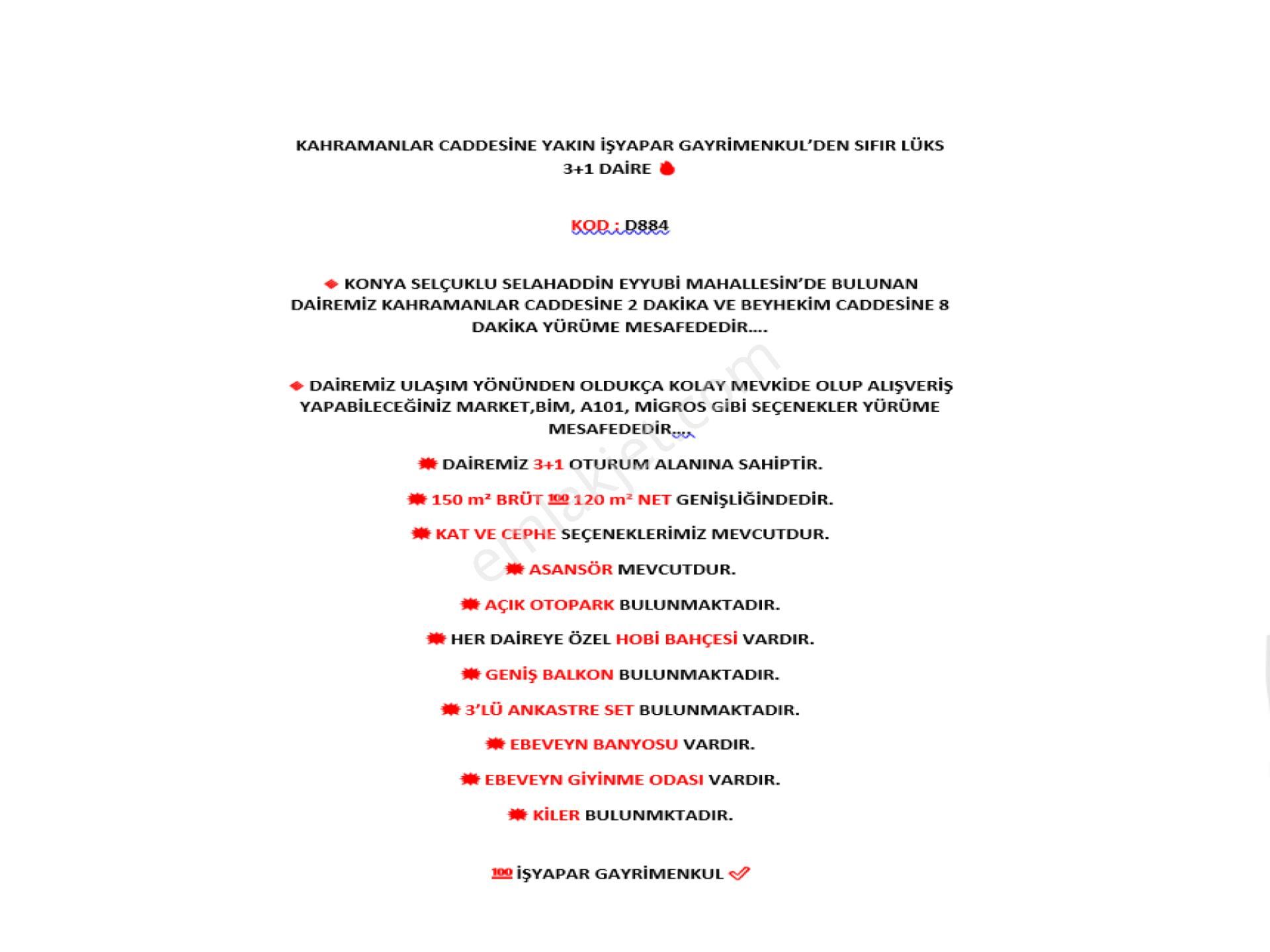 Kahramanlar Caddesine Yakın İşyapar Gayrimenkul’den Sıfır Lüks 3+1 Daire - Görsel 10