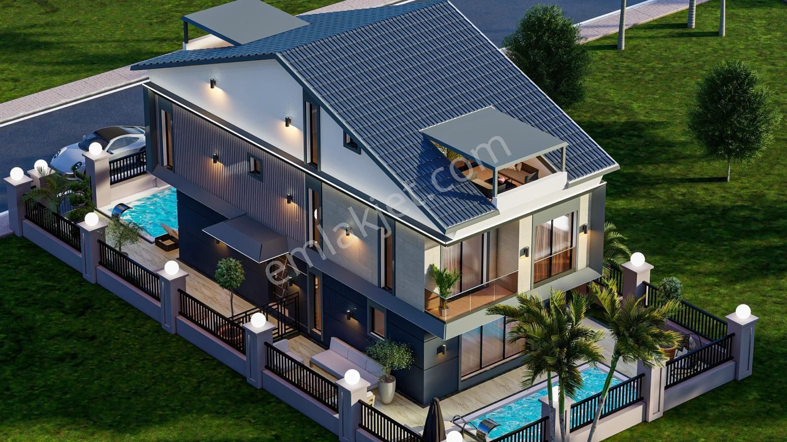 Didim Hisar Mahallesi Deniz Manzaralı Projeden Satılık Villalar