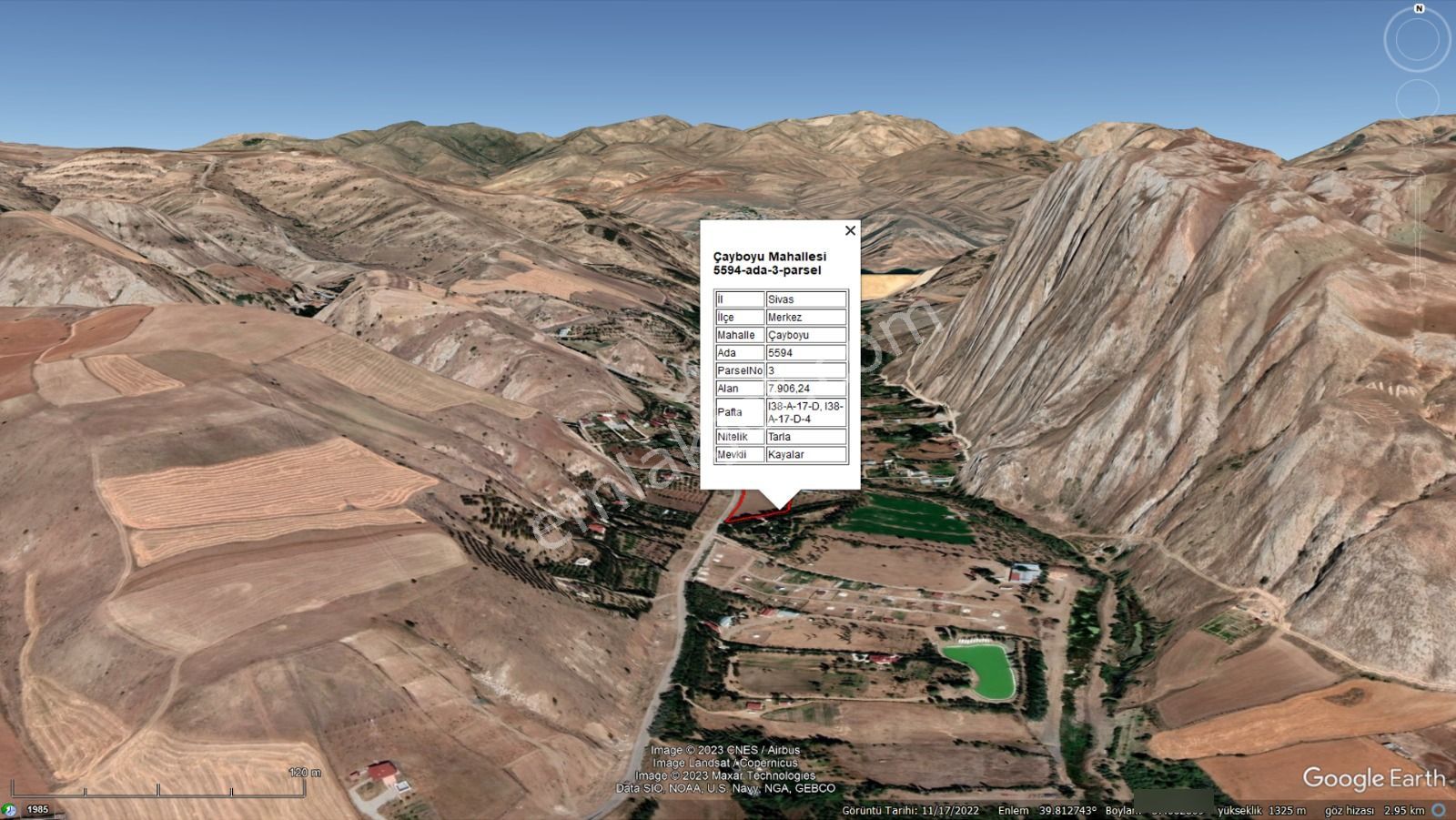 Sivas Merkez Çayboyu Mah. Yolsa Sıfır Satılık Yatırımlık Tarla - Görsel 3