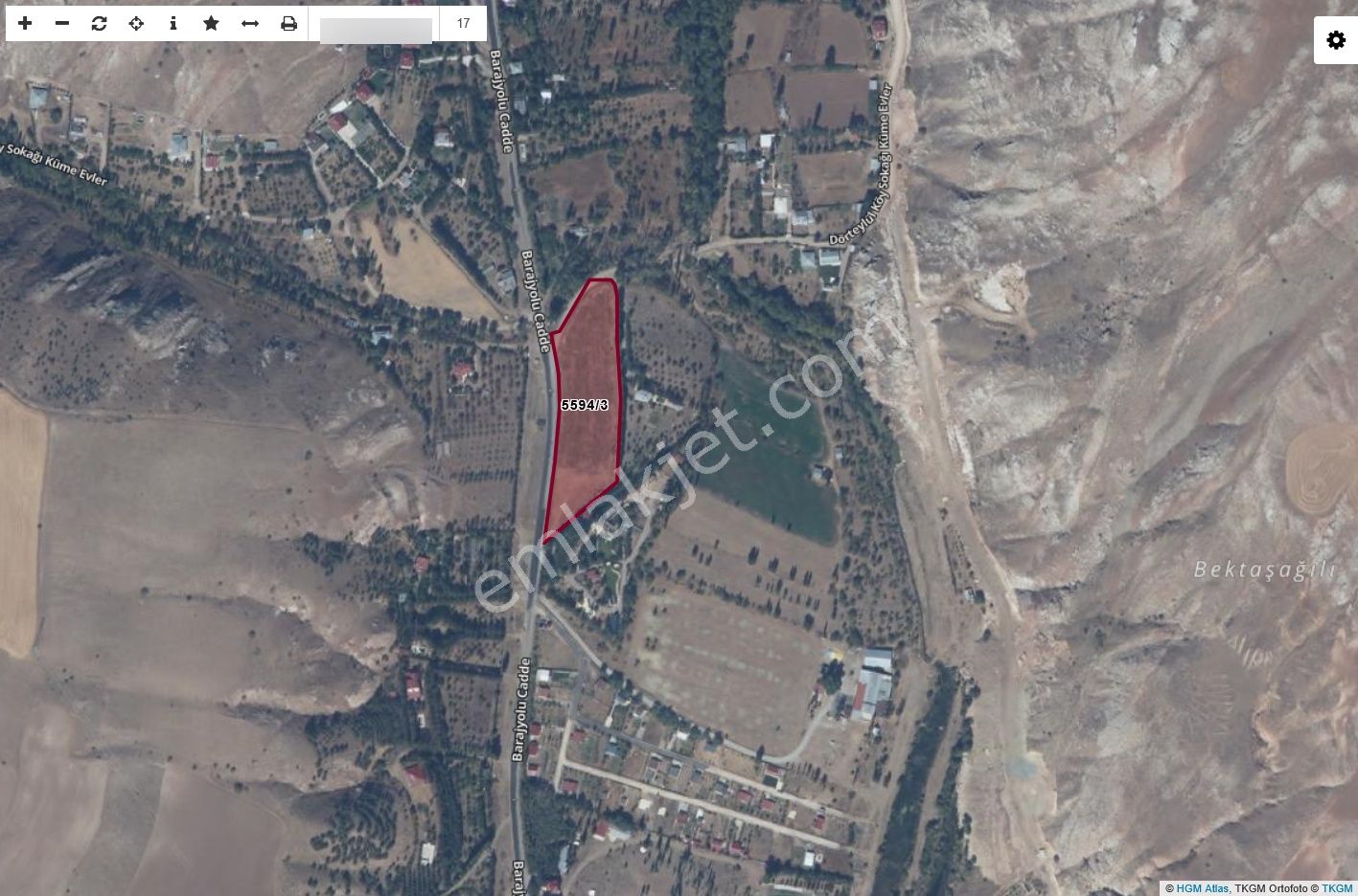 Sivas Merkez Çayboyu Mah. Yolsa Sıfır Satılık Yatırımlık Tarla