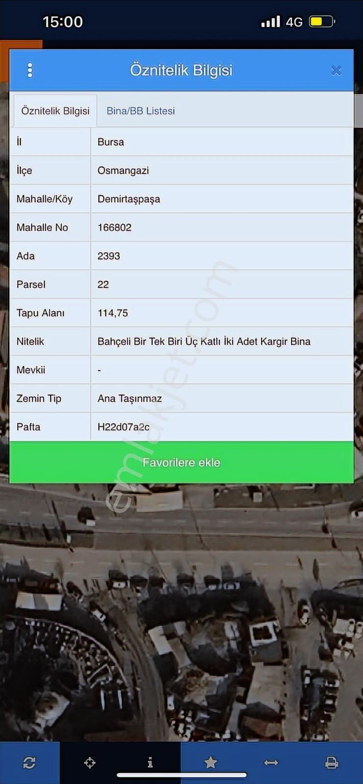 Bursa Demirtaşpaşa'da Müstakil Kargir Bina Arsası - Görsel 2