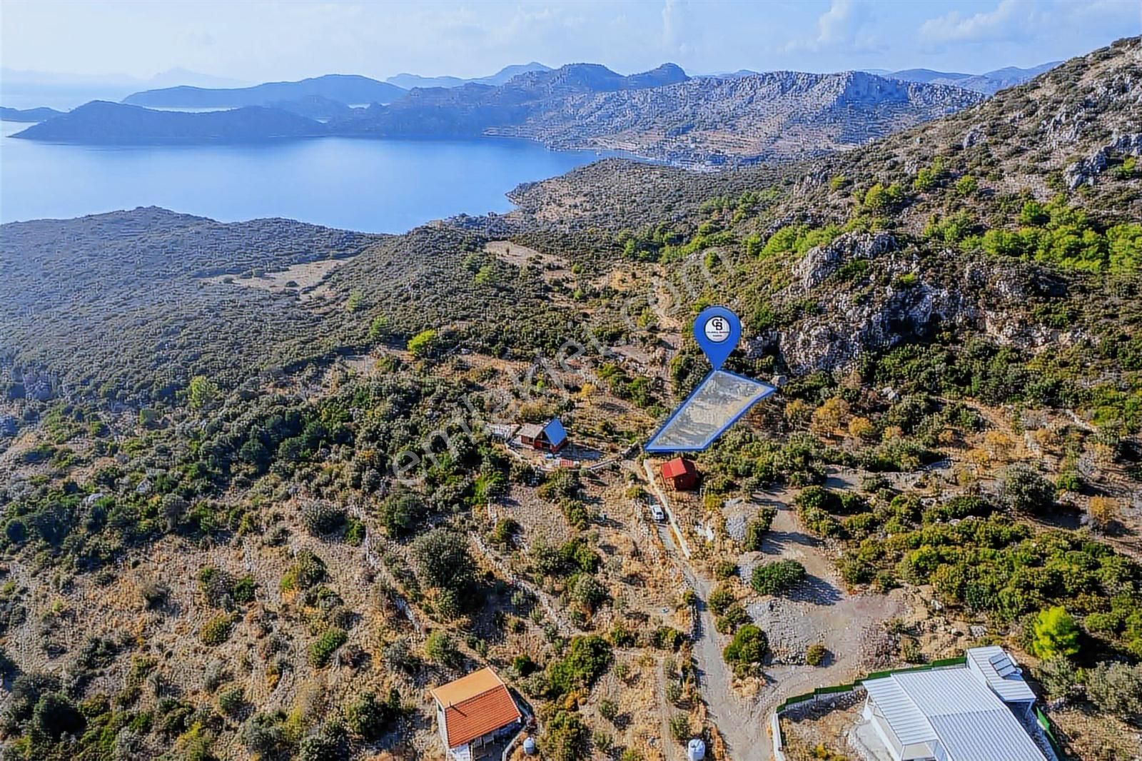 Cb Marina'dan Marmaris Söğütte Eşsiz Deniz Manzaralı 430m2 Tarla - Görsel 3