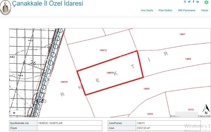 Ekşioğlu Gyd'den Kurtlar'da 2325 M2 Asvalt Yolda Satılık Tarla - Görsel 2