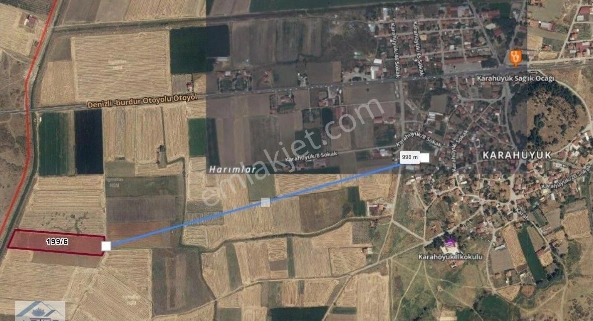 Acıpayam Karahöyük’te Yatırımlık Fırsat 15.565 M² Verimli Tarla