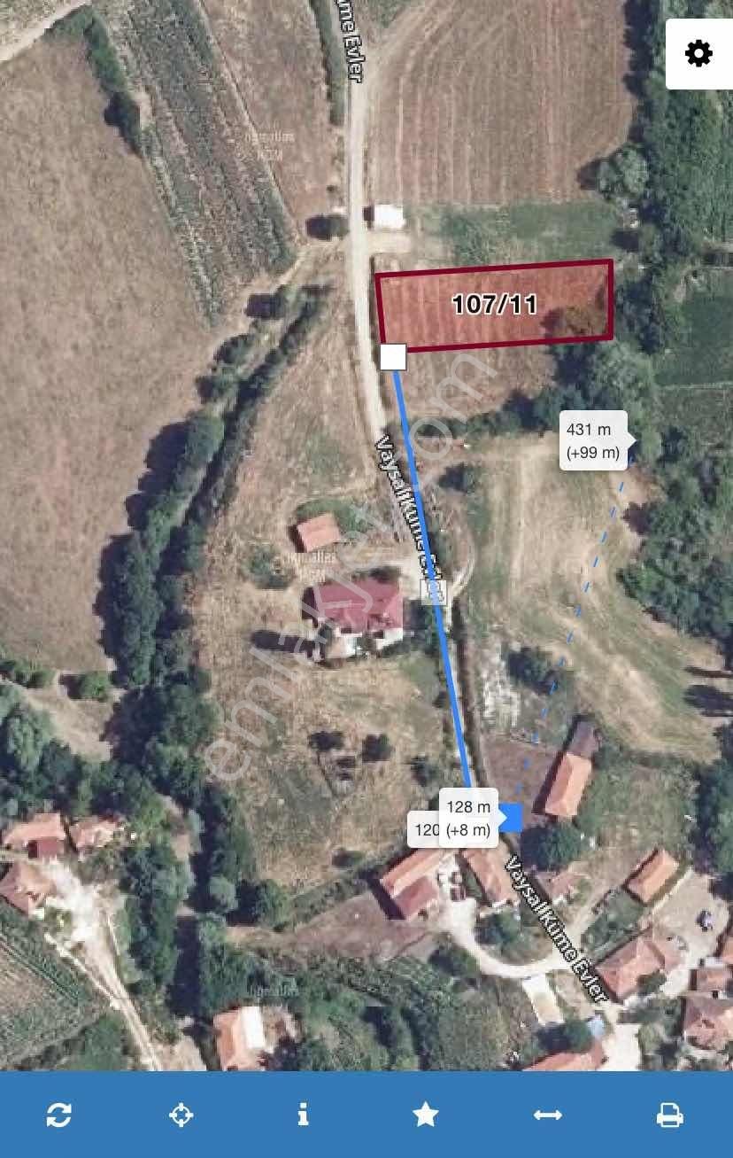 Uzunoğlu Emlak Tan Edirne Lalapaşa Vaysal Köyü 1.080,43 M2 Arsa - Görsel 2