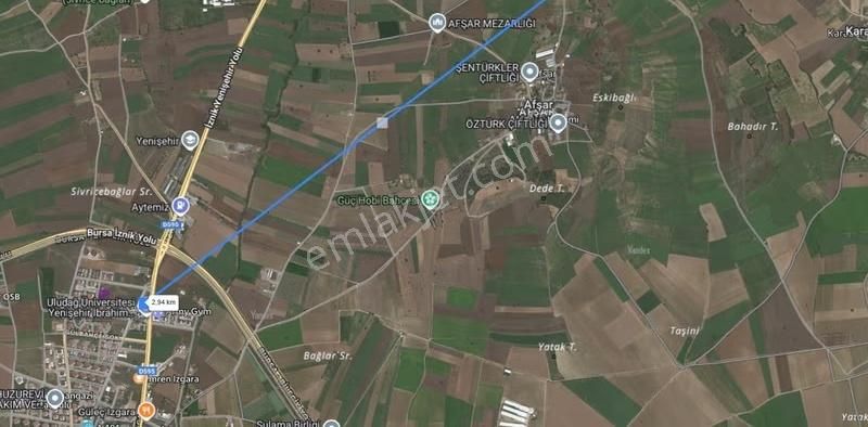 Bursa Yenişehir'de Yerleşim Alanında 1 Dönüm Üstü Arazi - Takas - Görsel 3