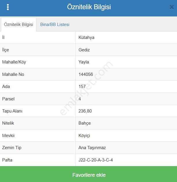 Kütahya Gediz Yayla Köyünde 236 M² Bahçe Satılıktır - Görsel 7