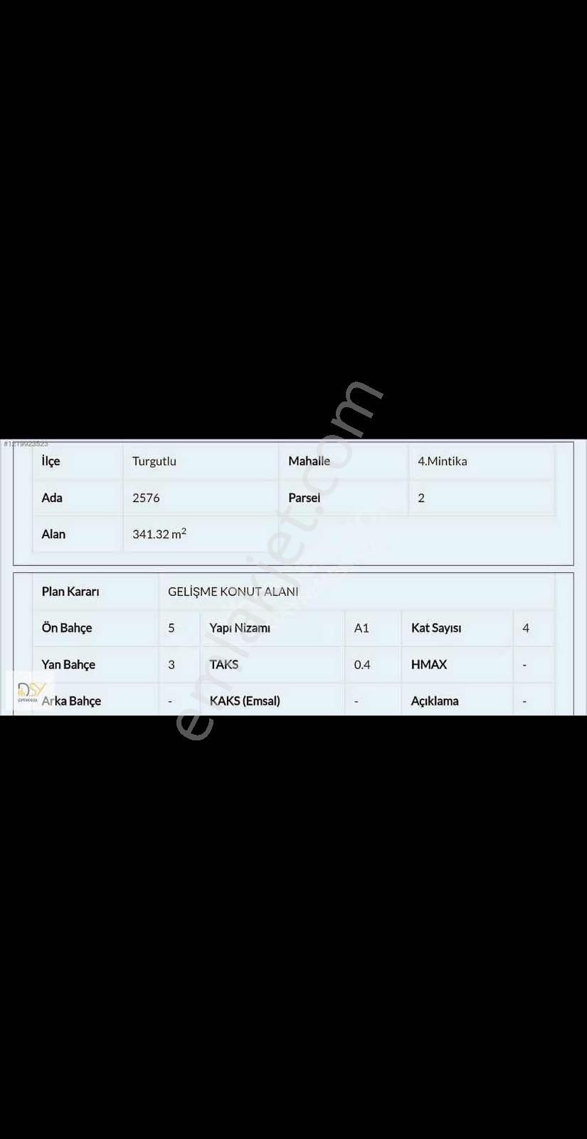 Manisa Turgutluda Satılık 341m2 İmarlı Arsa - Görsel 7