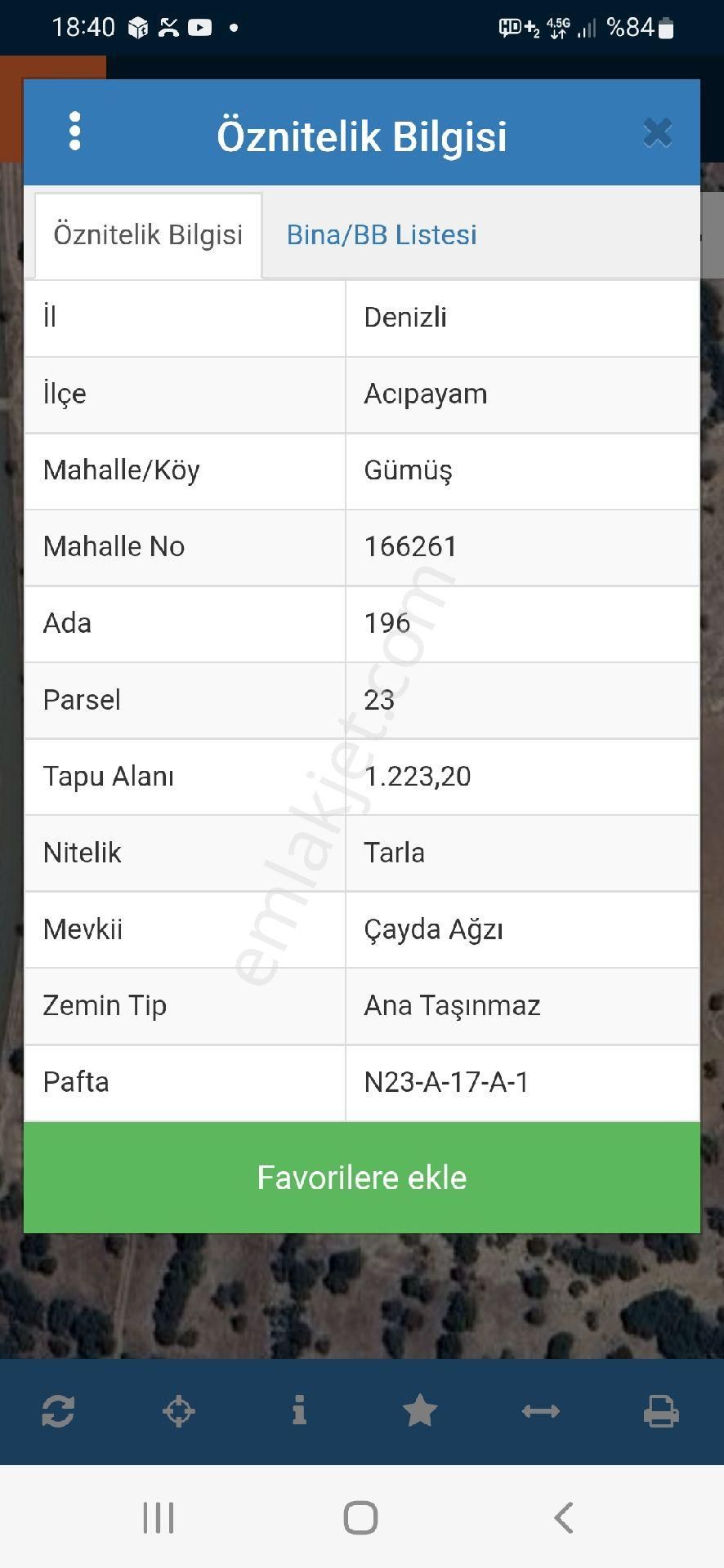 Acıpayam Gümüş'desatılık Tarla - Görsel 2