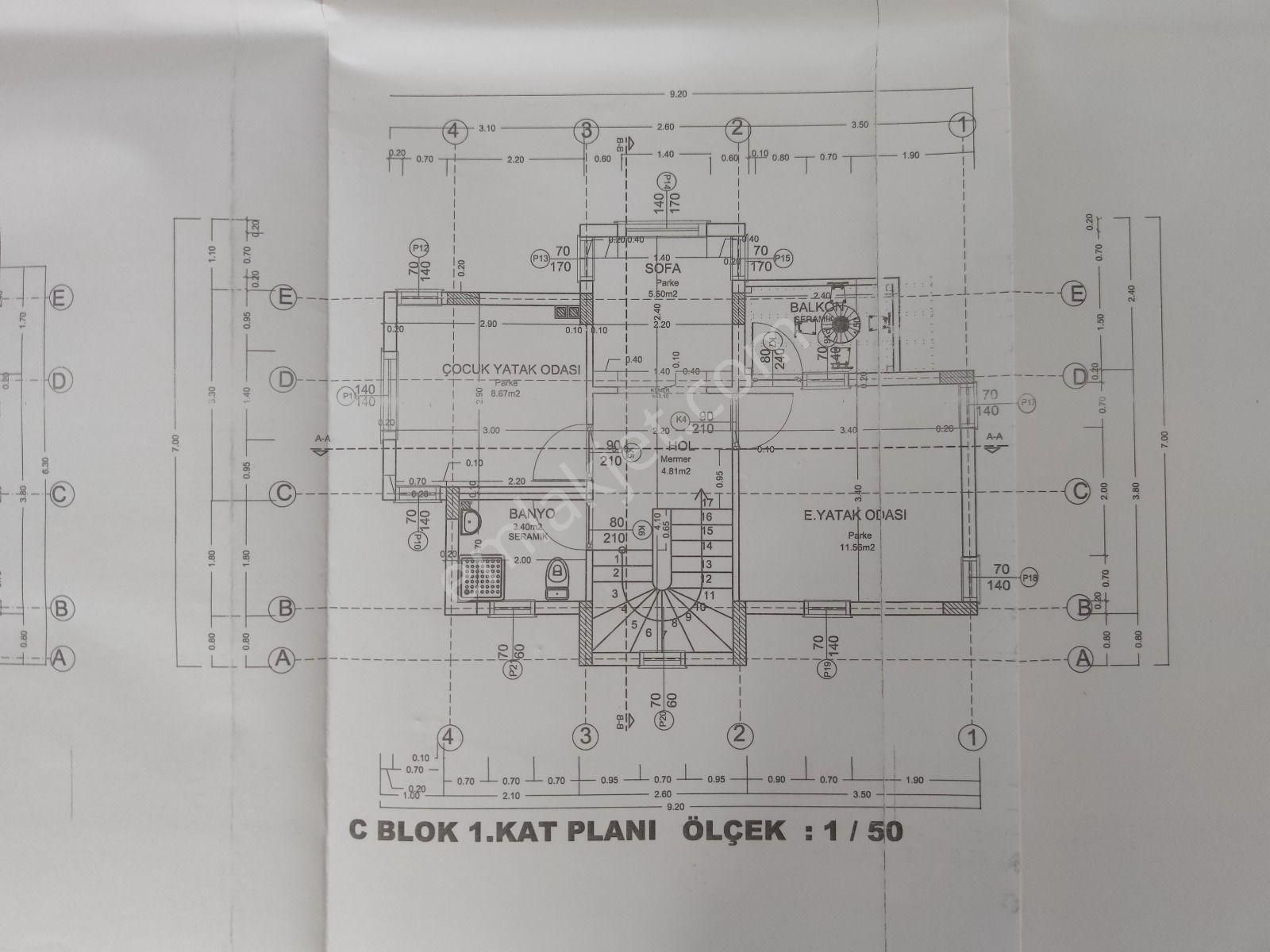 Satilik Villa Arsasi Serık Karadayida 350/141 M2 Projesi Hazir . Aankoopta Denize 4 Km. - Görsel 5