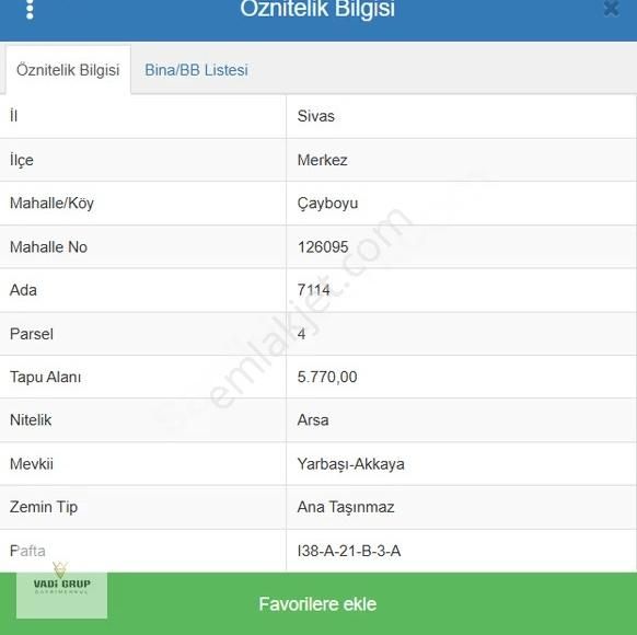 Vadi Grup'tan Çayboyun'da 805 M2 Villa Arsası