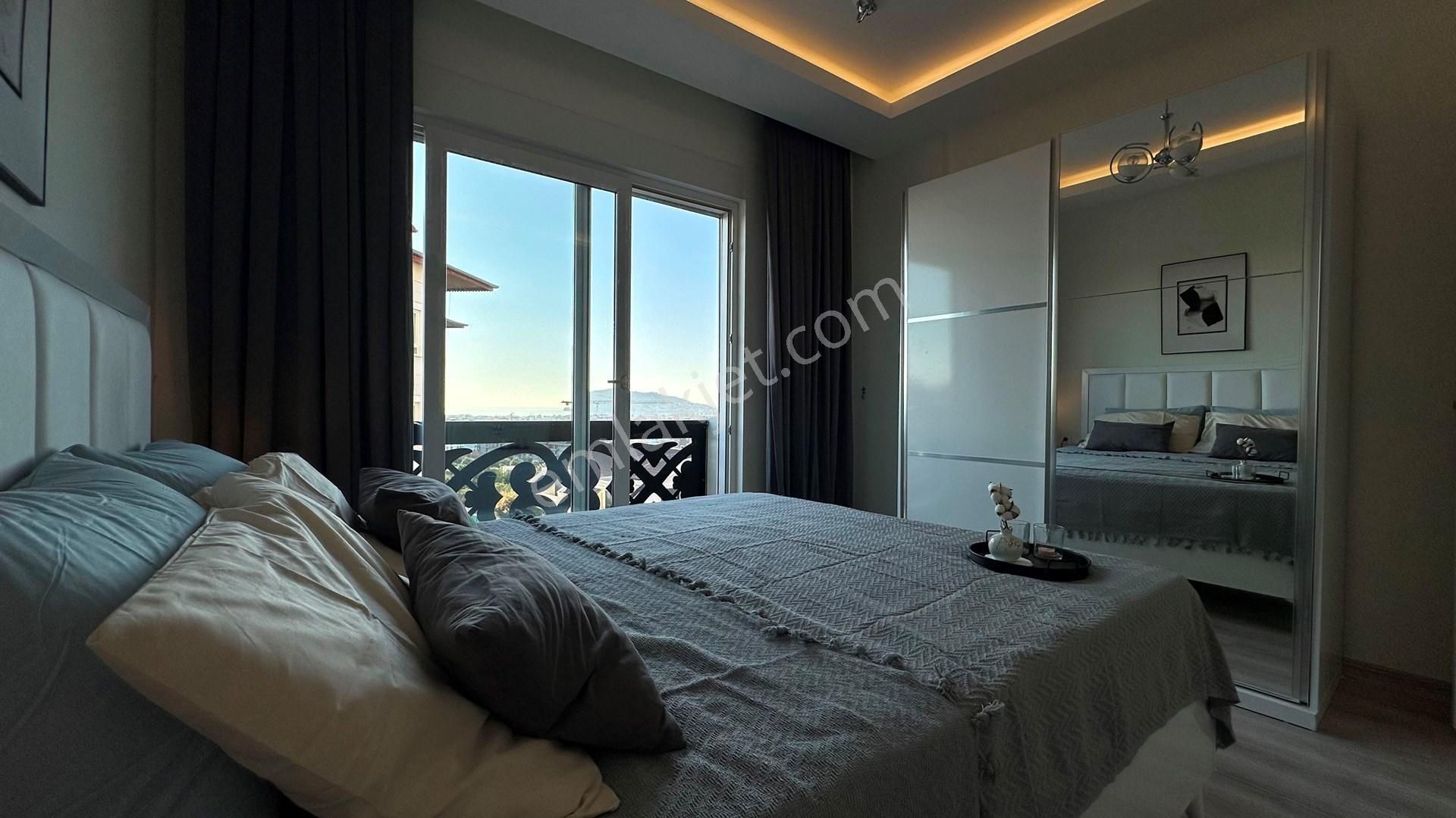 Alanya Oba’da Deniz, Kale Ve Şehir Manzaralı Lüks 2+1 Daire - Görsel 20