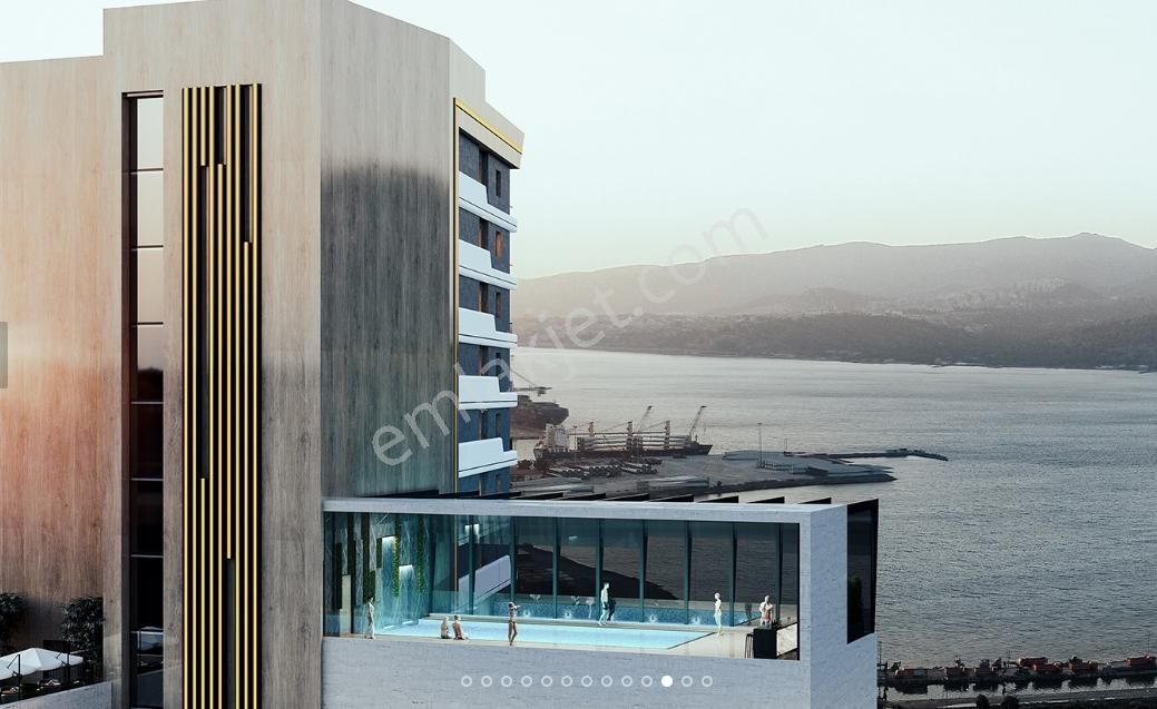 İzmir İnci Smyrna'da Deniz Manzaralı Satılık 1+1 Daire