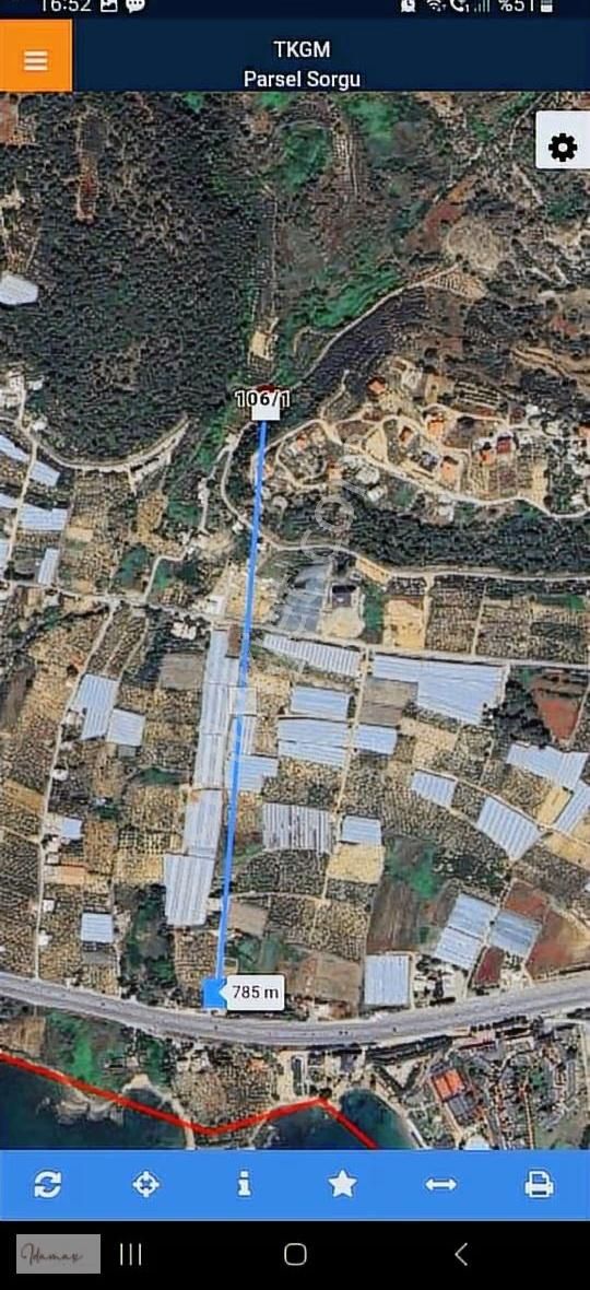 İdamax'tan İncekum 'da Tek Tapu,deniz Manzaralı Tarla