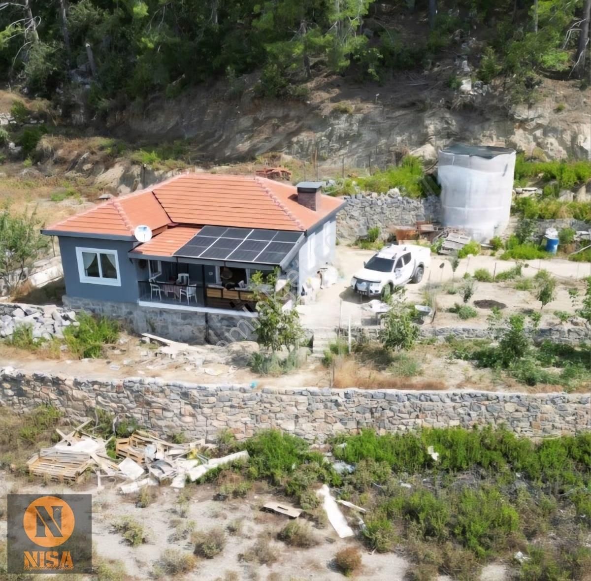 Nisa'dan Alanya Bağdemağacında Deniz, Kale Manzaralı Müstakil Ev