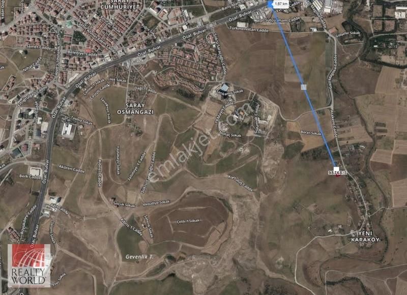 Pursaklar Karaköy De Ana Bulvara Çok Yakın Satılık Müstakil Arsa - Görsel 3