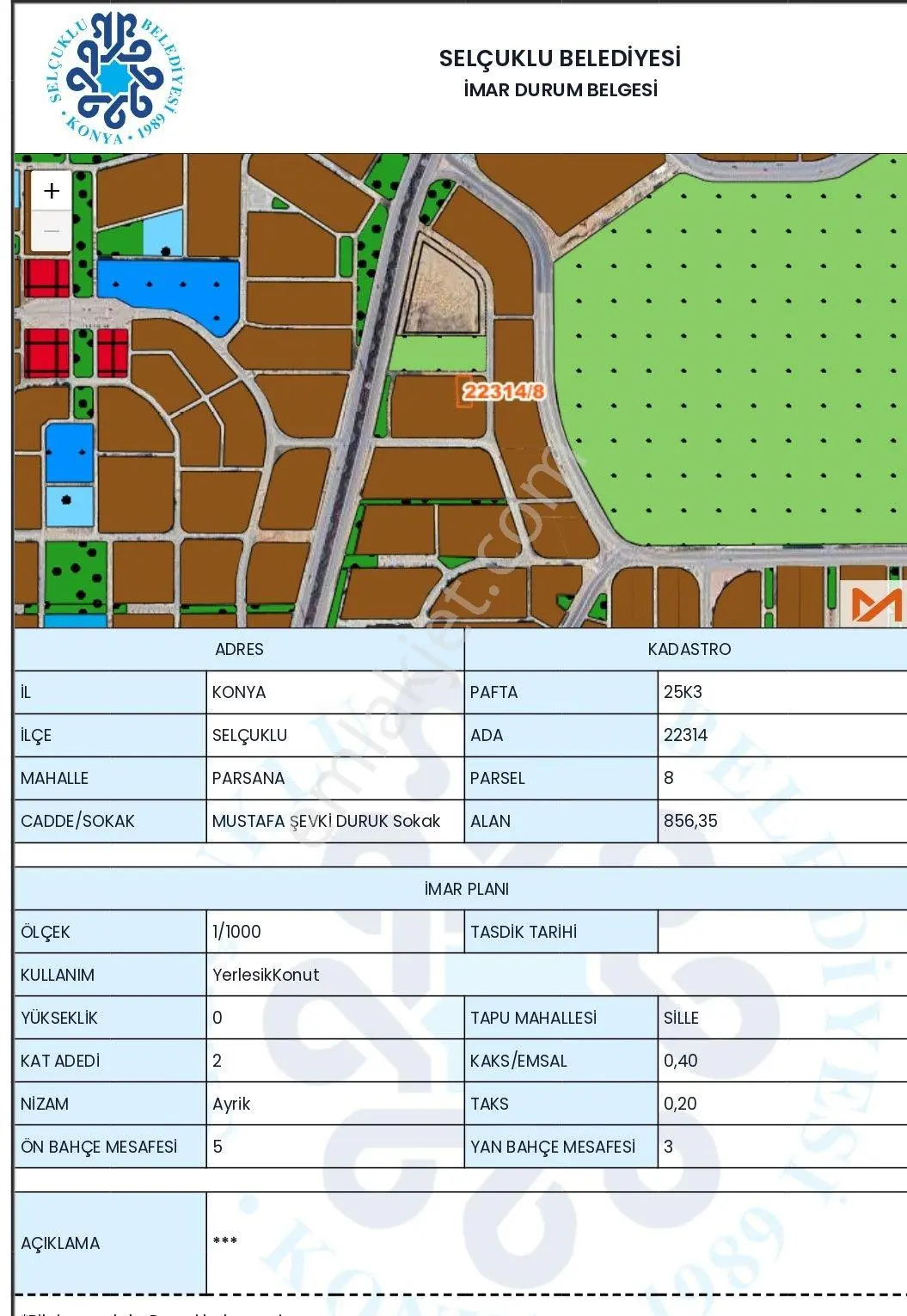 Sahibinden Satılık Stadyum Yanında 1712 M2 Arsalar - Görsel 10