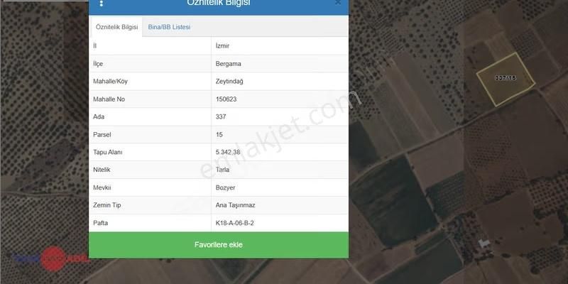 Satılık Fırsat Tarla Çandarlı Liman Bölgesi Kazıkbağlar Mevkii - Görsel 2