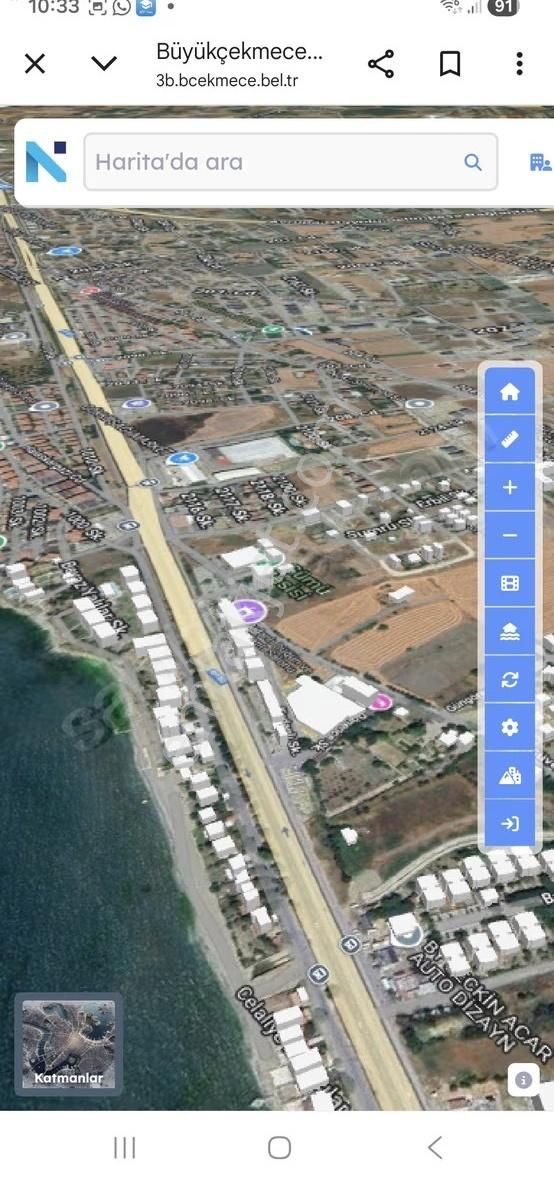 Büyükçekmece^de D100 Karayoluna 70 Metre Cepheli Kelepir Arsa - Görsel 3