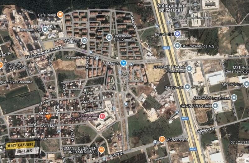 Çıplaklı Yeni Hastane 400 Metre Ticari + Konut 450 M2 Köşe Arsa