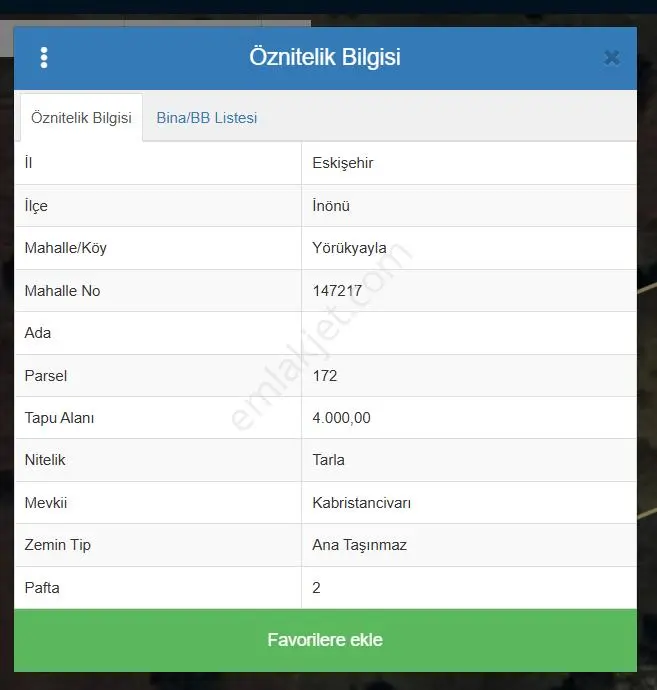 🌾köy İçi İnönü Yörükyayla Mah.’de 4 Dönüm Satılık Tarla - Görsel 2