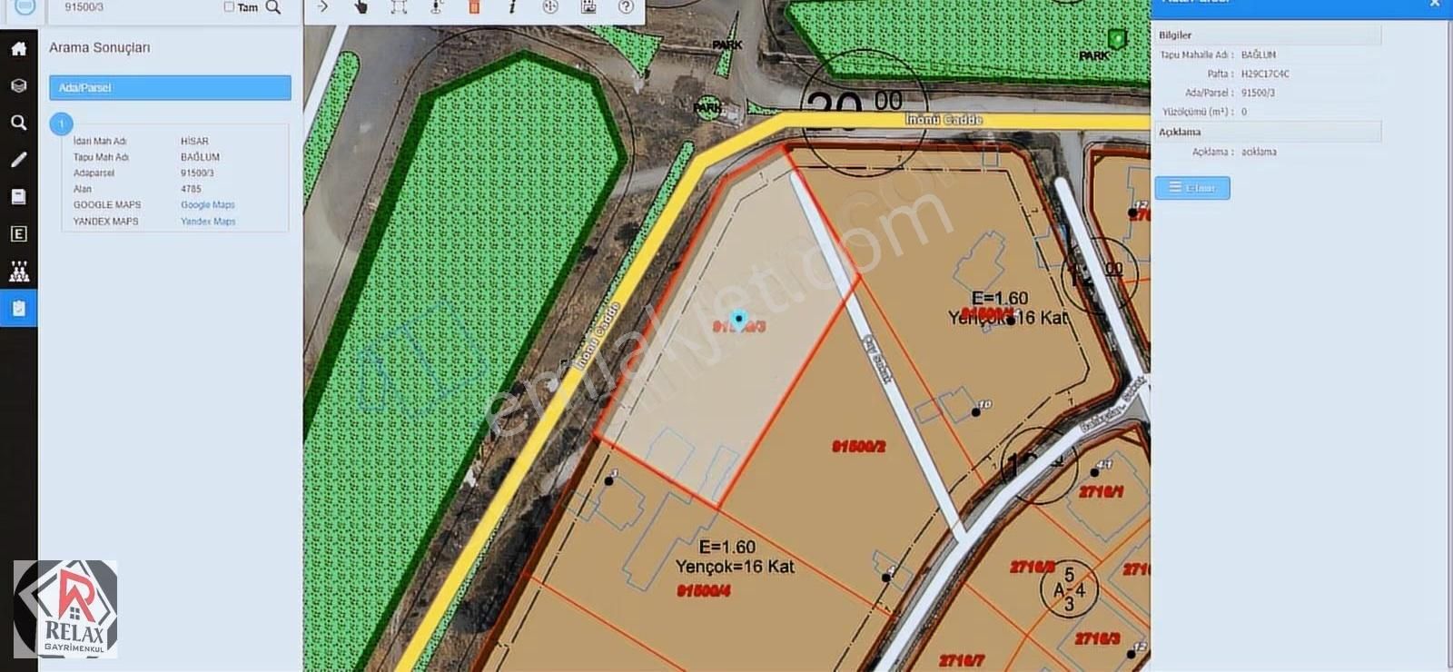 Relax'tan Süper Konumlu 1.6 Emsal Site Arsası Caddeye 300 Metre - Görsel 12