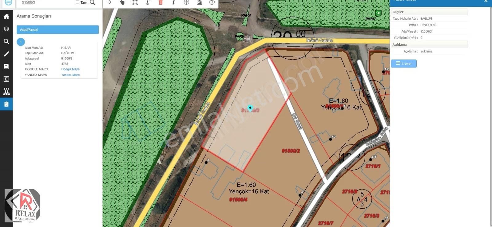 Relax'tan Süper Konumlu 1.6 Emsal Site Arsası Caddeye 300 Metre - Görsel 28