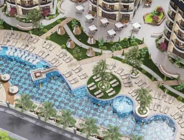 Alanya Oba Ultra Lüks Site İçerisinde Satılık 1+1 Sıfır Daire - Görsel 17