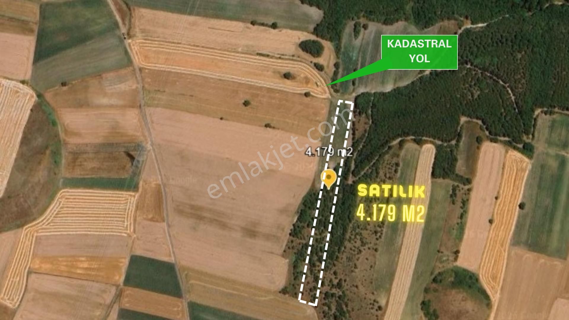 Değirmenköy'de Kadastral Yola Cepheli 4.179 M2 Yatırımlık Tarla - Görsel 3