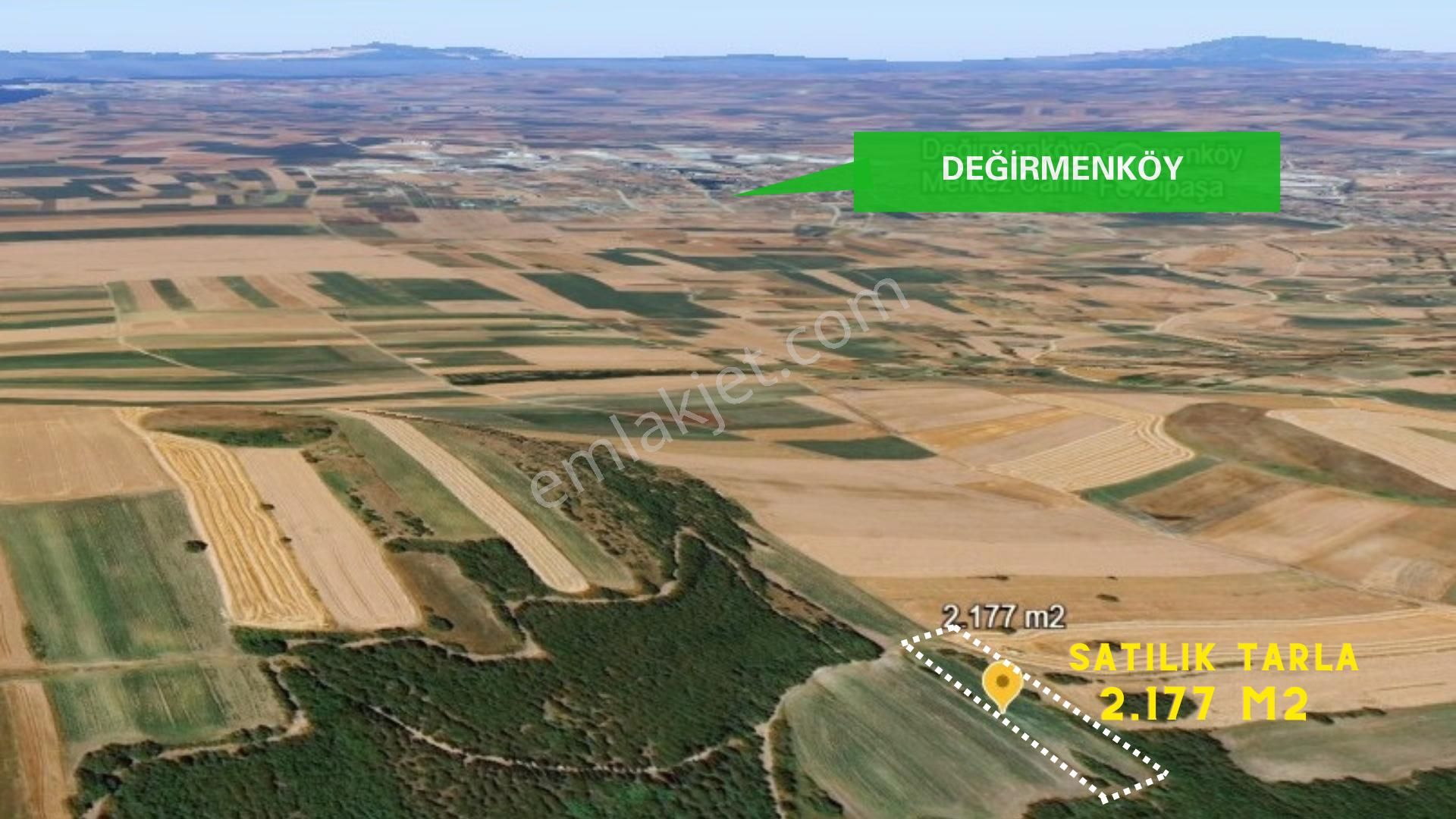 Değirmenköy'de Kadastral Yola Cepheli 2.177 M2 Yatırımlık Tarla - Görsel 3