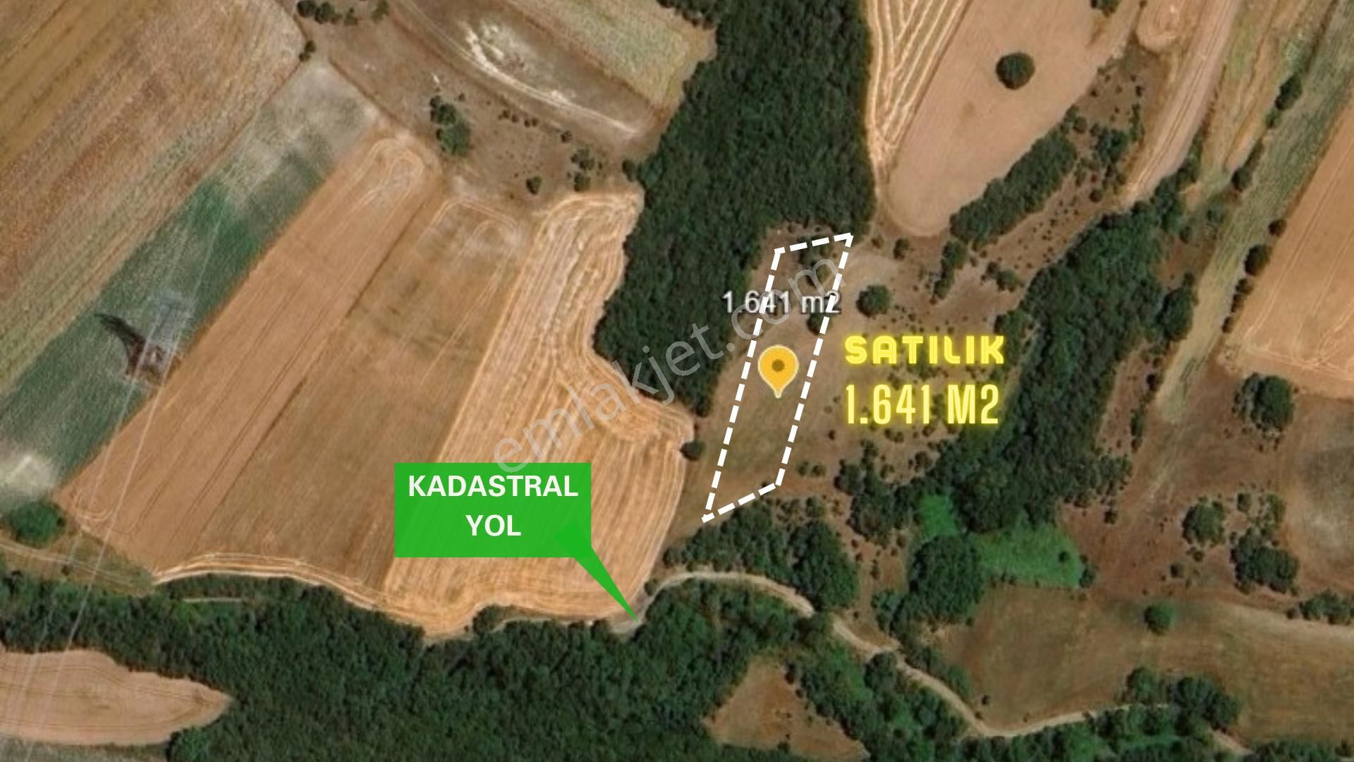 Değirmenköy'de Kadastral Yola Cepheli 1.641 M2 Yatırımlık Tarla - Görsel 3