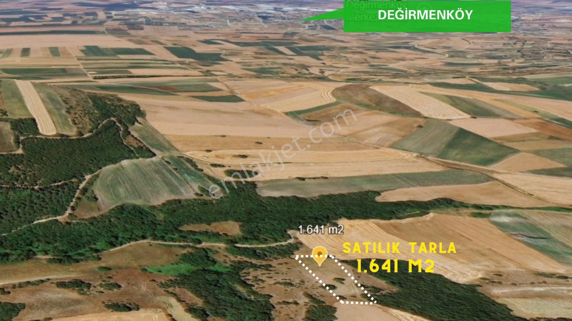 Değirmenköy'de Kadastral Yola Cepheli 1.641 M2 Yatırımlık Tarla - Görsel 2