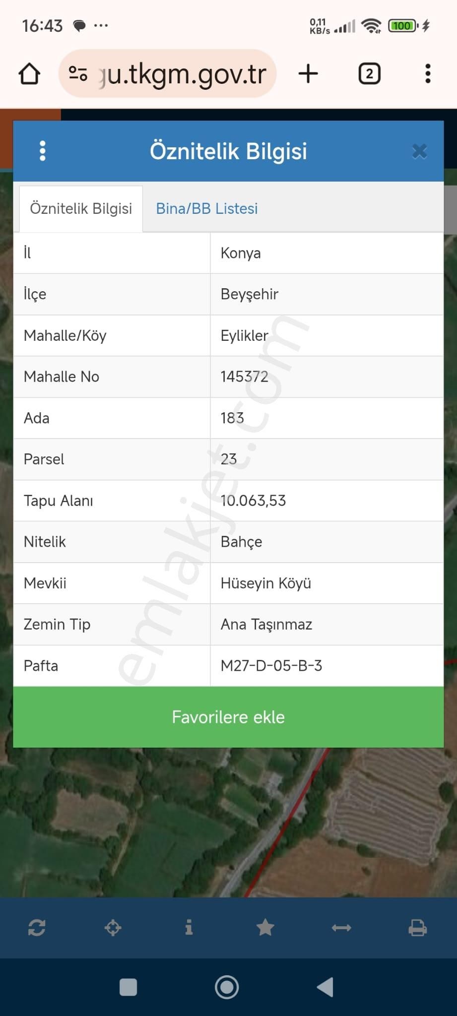 Beyşehir Eylikler Mahallesin De Satılık Yatırımlık Tarlalar - Görsel 2