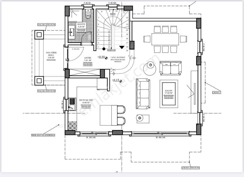 Turunç'ta Denize 500m Yeni Villa Yıllık Kontratlarla - Görsel 31