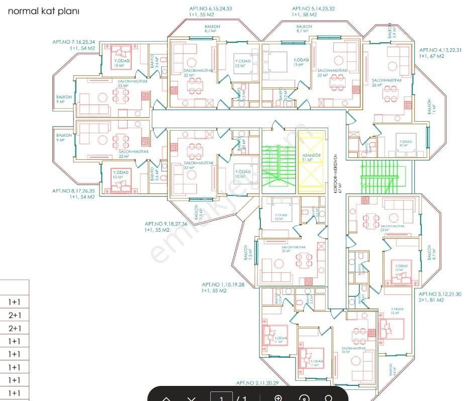 Best Home Select Oba Satılık 1+1 - Görsel 13