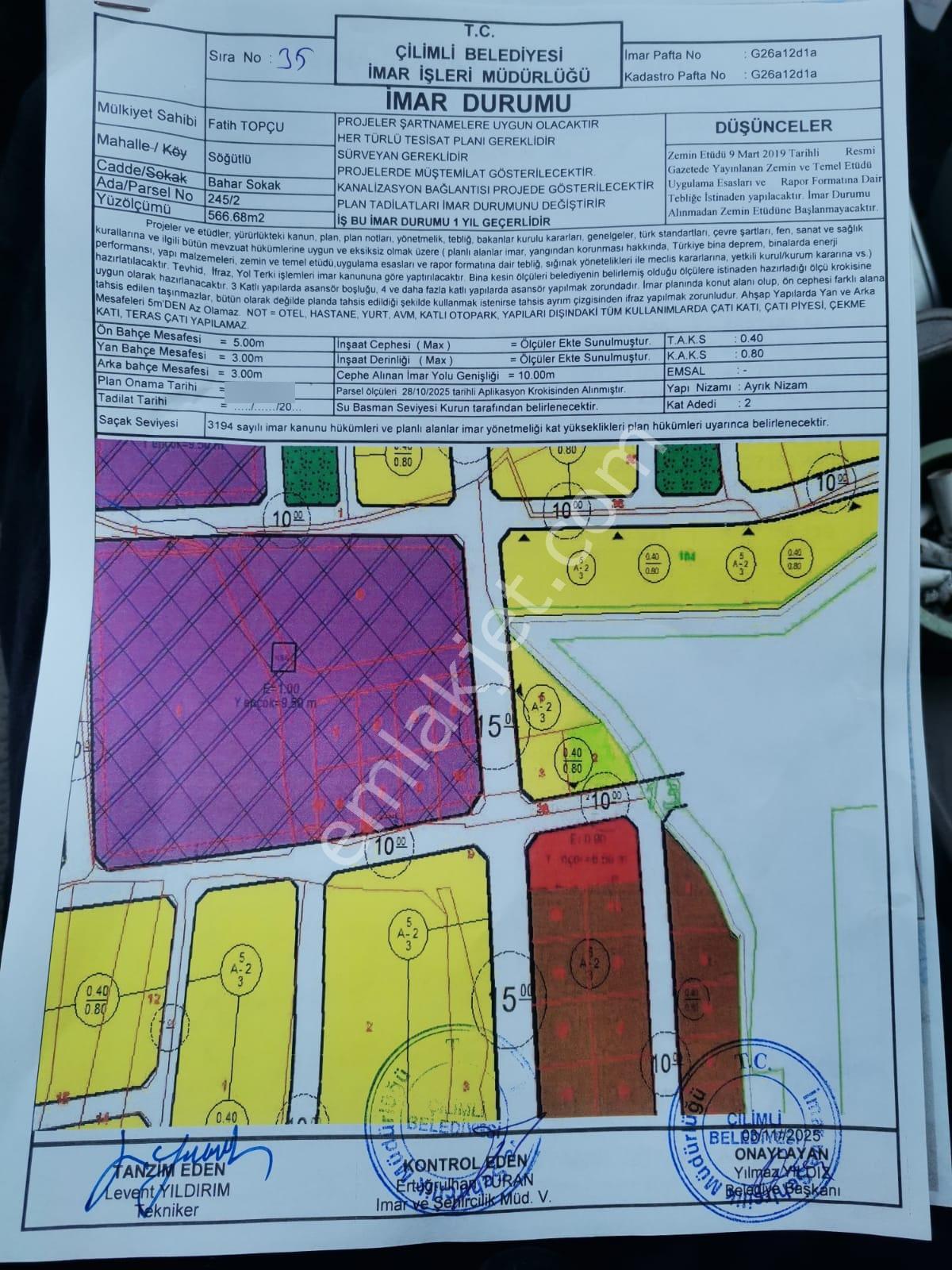 Çilimli Söğütlü Mahallesinde Satılık Müstakil Parsel Arsa - Görsel 2