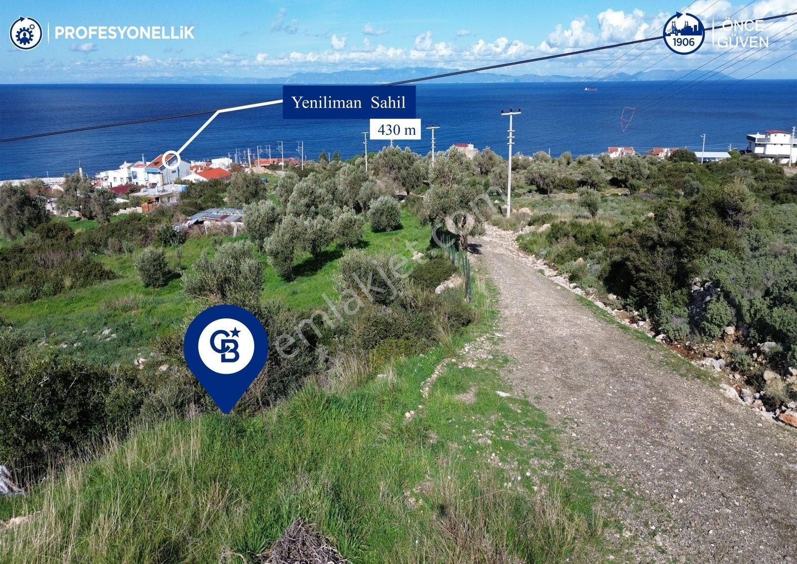 Karaburun Tepeboz Mahallesi'nde Deniz Manzaralı 4117 M² Tarla - Görsel 16