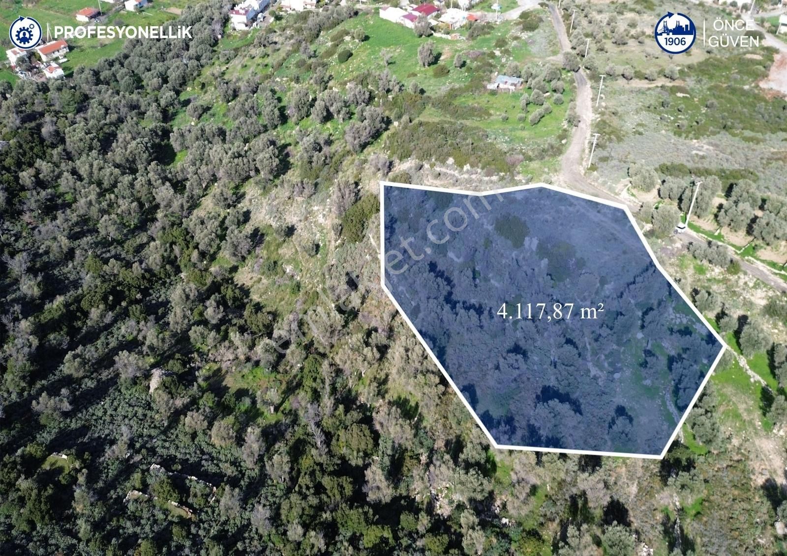 Karaburun Tepeboz Mahallesi'nde Deniz Manzaralı 4117 M² Tarla - Görsel 15