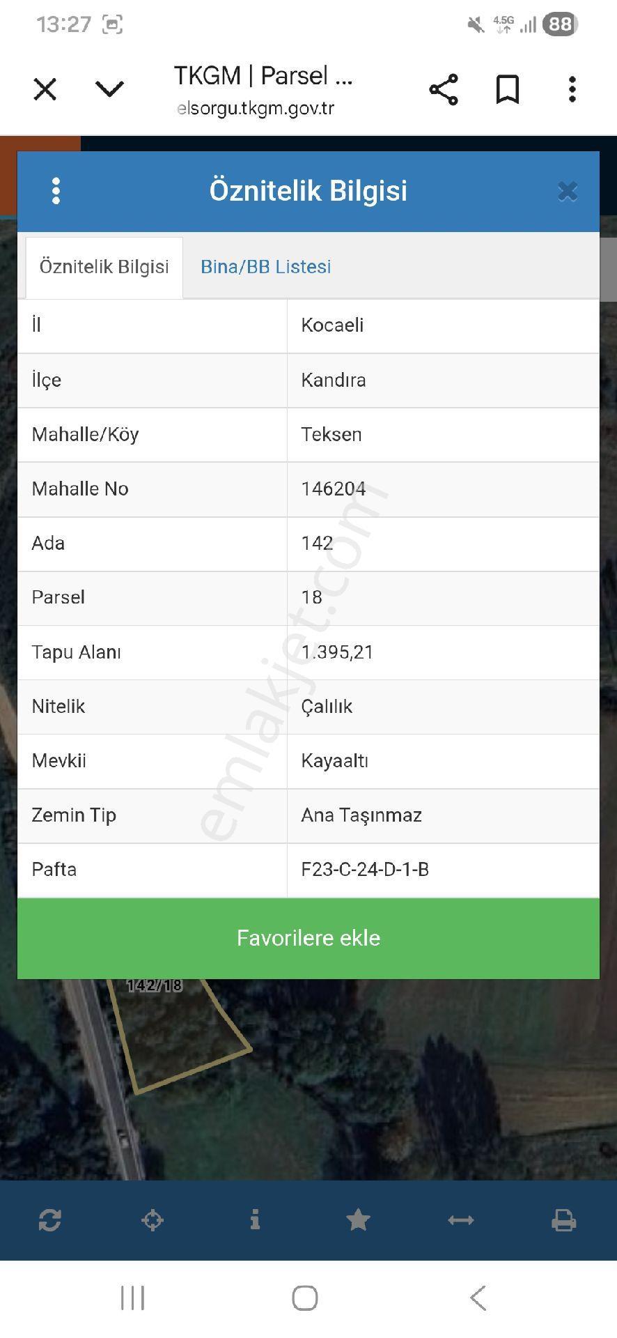 Kandıra Teksen Köyü Satılık Tarla - Görsel 3