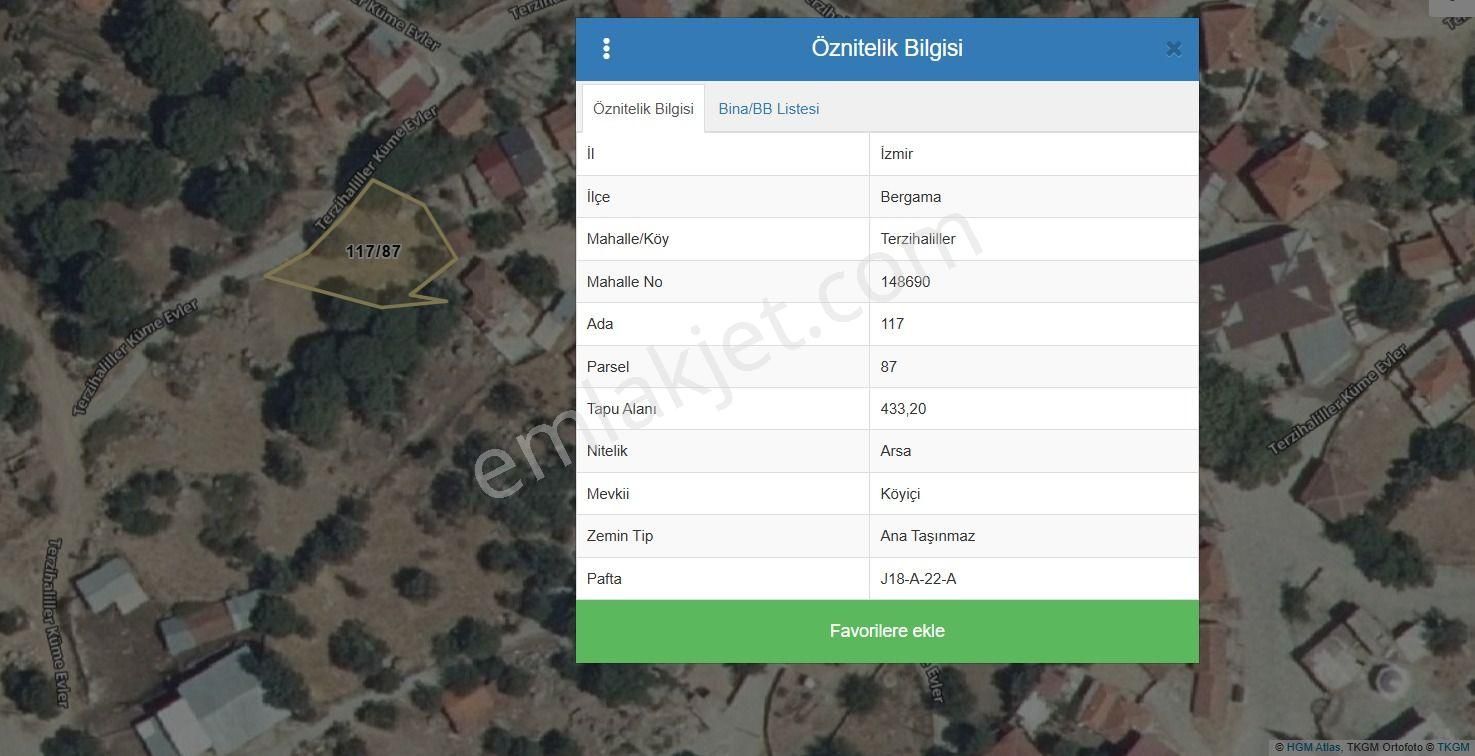 Bergama Kozak Yaylası Satılık 433 M² İmarlı Arsa - Görsel 2