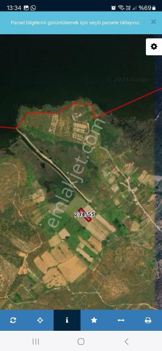 Muğla Milas Pınarcık'ta Göle Yakın Satılık Tarla