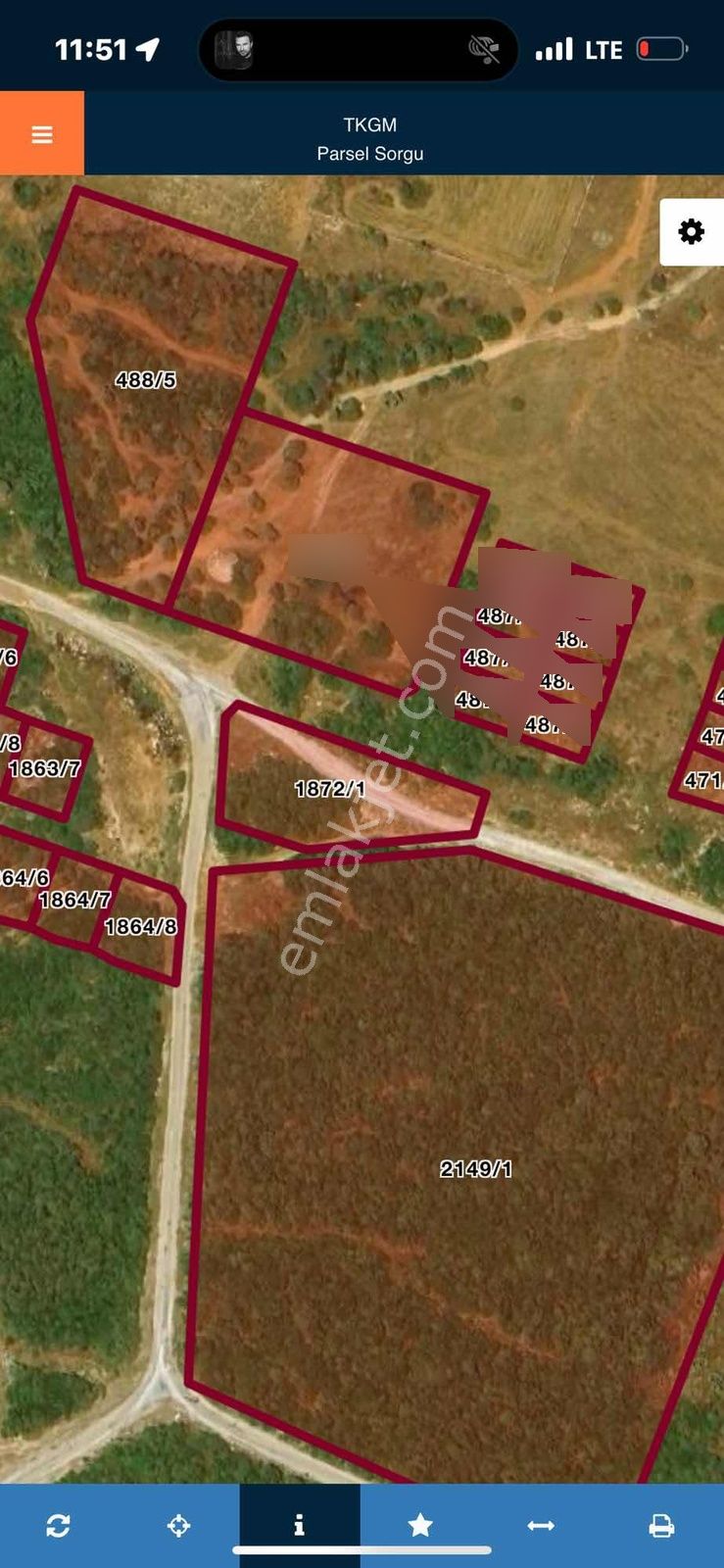 4 Tarafı Yol 615m2 Satılık Ticari+konut Arsa - Görsel 2