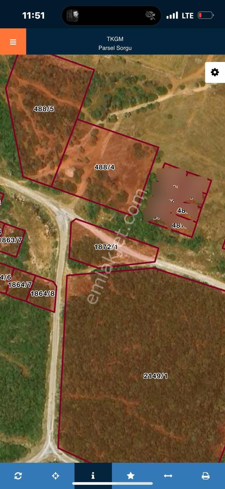 4 Tarafı Yol 615m2 Satılık Ticari+konut Arsa - Görsel 7