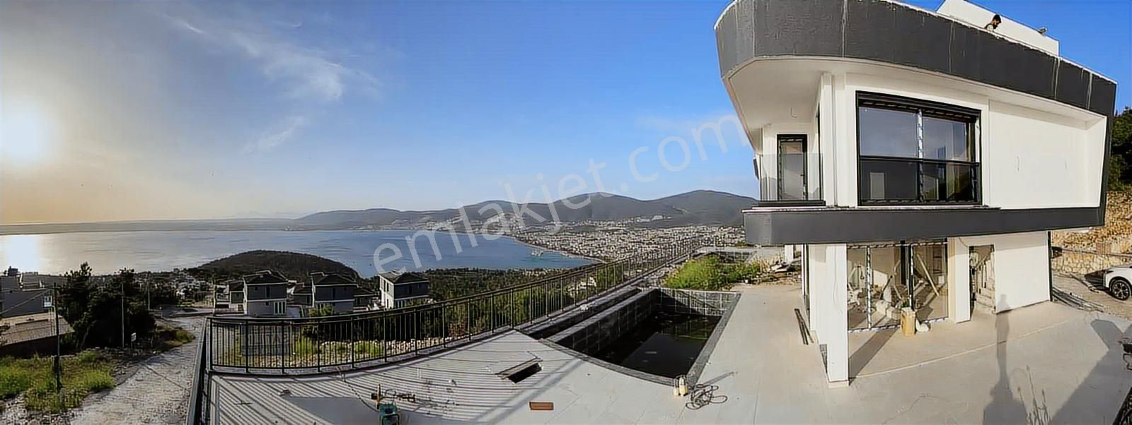 Akbükte Tek Panoramik Leb-i Derya Deniz Ve Sunset Manzaralı - Görsel 21