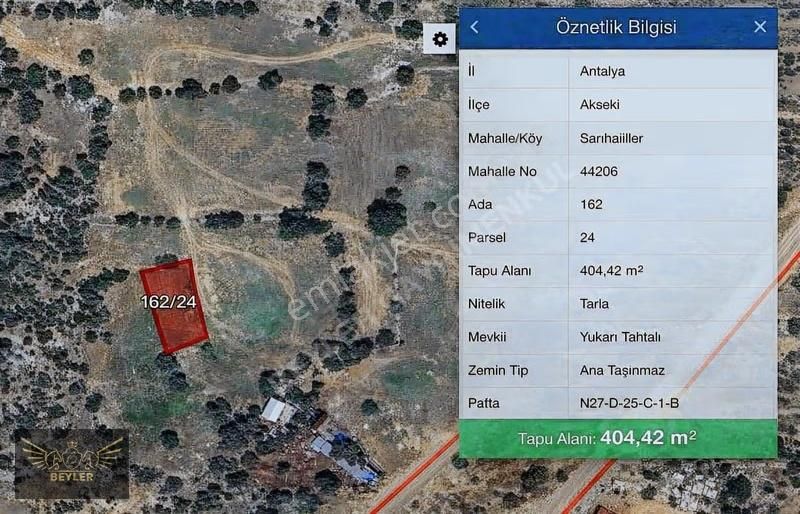 Antalya Akseki'de Fırsat Müstakil Arazi